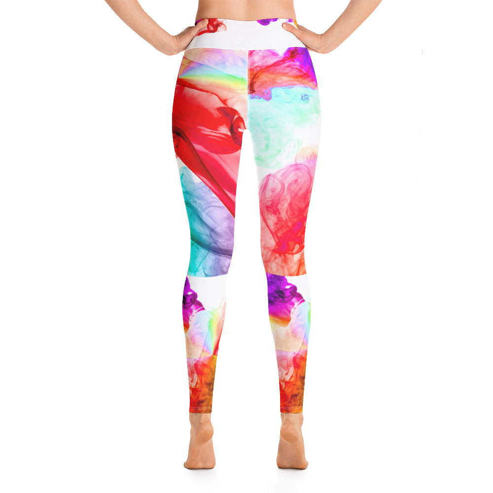 Yoga leggings Workout pants and Streetwear Gym leggings. Colorfall by WickedYo.